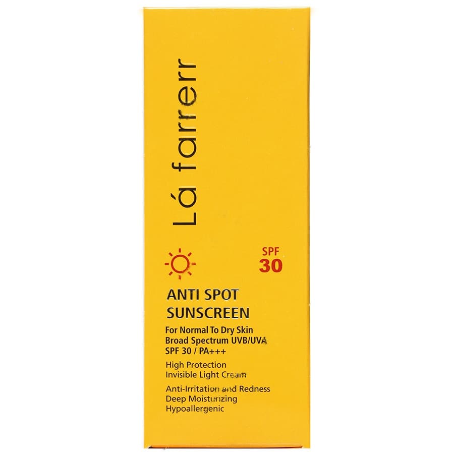 کرم ضد آفتاب و ضدلک بی رنگ پوست های خشک و معمولی SPF30 — تصویر ۷