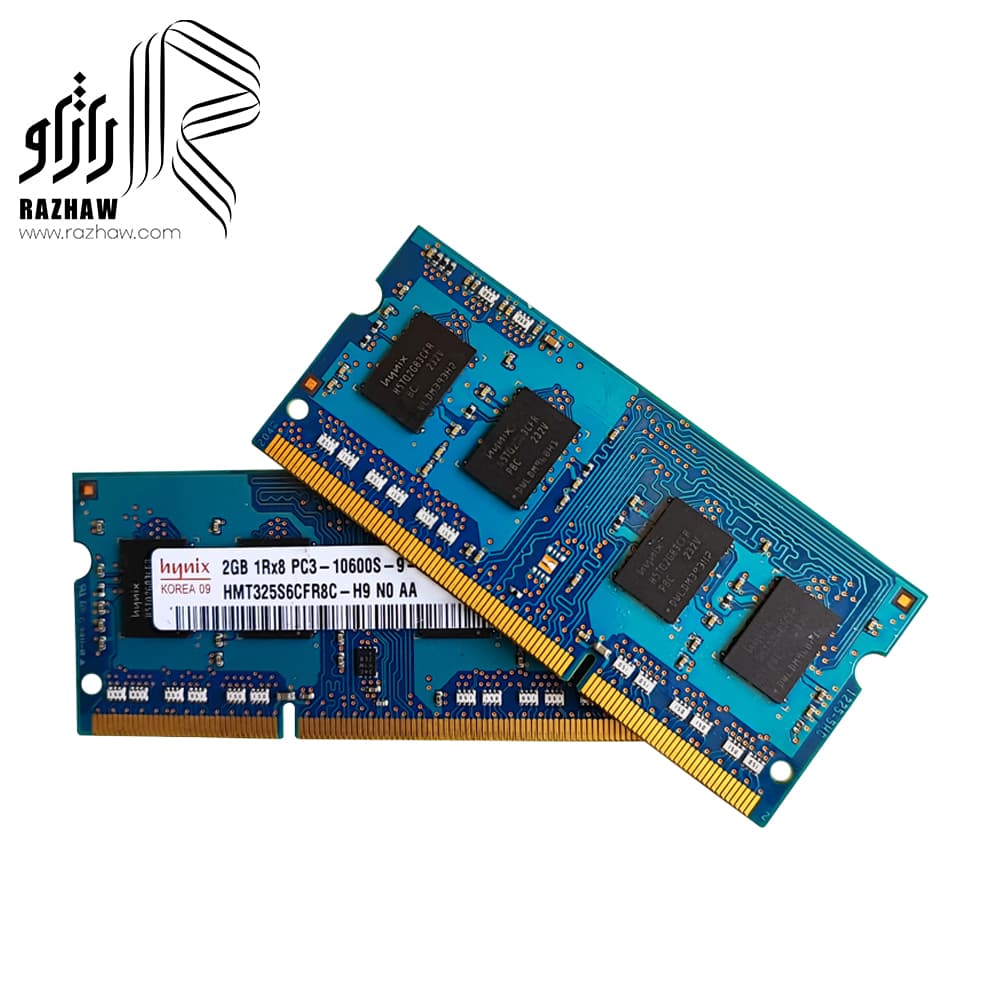 رم 2 گیگ ddr3 لپ تاپ برند هاینیکس CL11 باس 10600/1333mhz مدل HMT32 — تصویر ۴