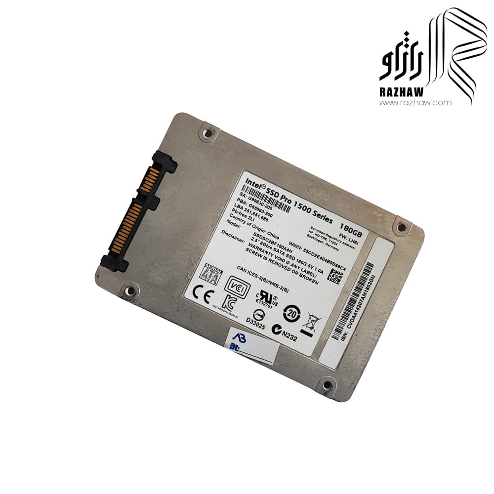 هارد SSD برند اینتل مدل pro 1500 series ظرفیت 180 گیگابایت — تصویر ۱۰