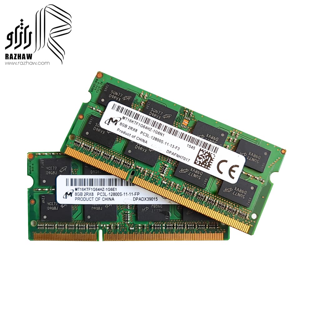 رم 8 گیگابایت ddr3l لپ تاپ باس 12800/1600mhz برند میکرون cl11 مدل MT16 — تصویر ۷