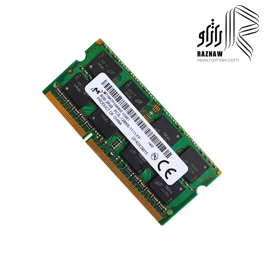 رم 8 گیگابایت ddr3l لپ تاپ باس 12800/1600mhz برند میکرون cl11 مدل MT16 — تصویر ۹