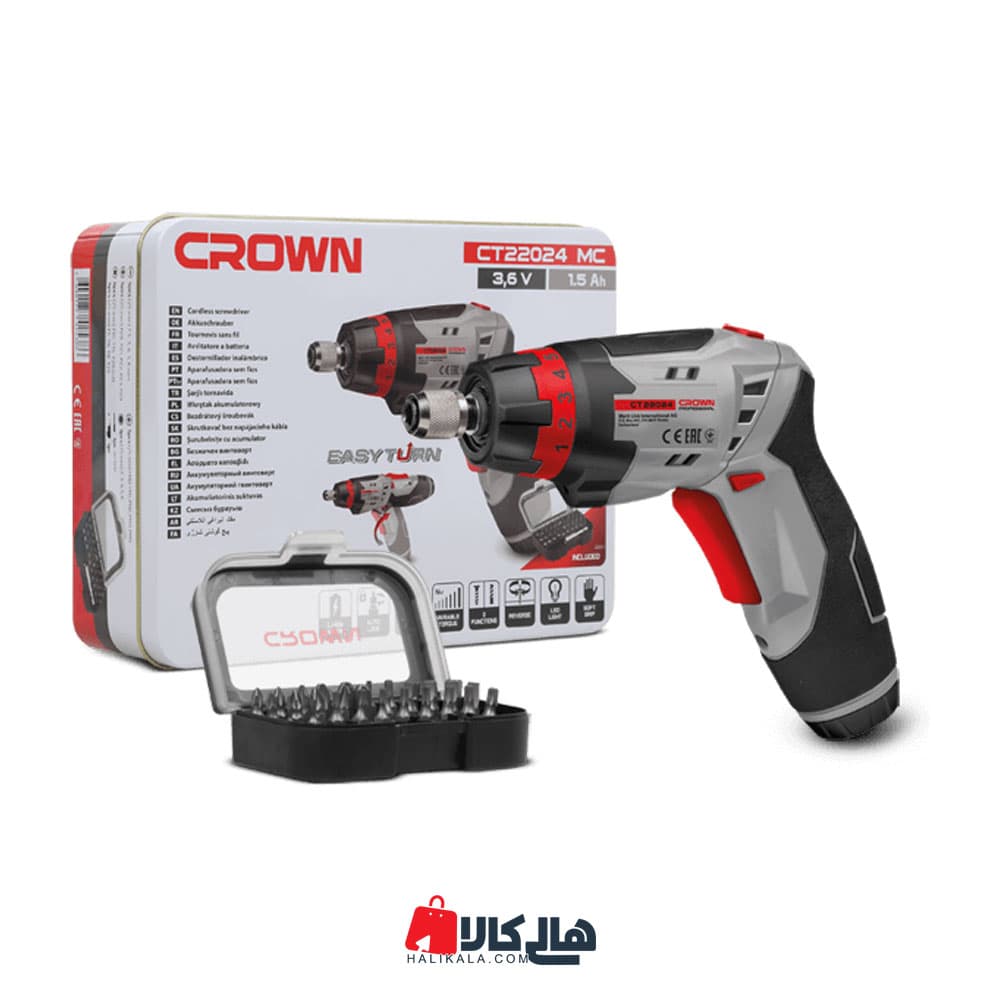پیچ گوشتی شارژی کرون مدل CROWN-CT22024MC — تصویر ۱۰