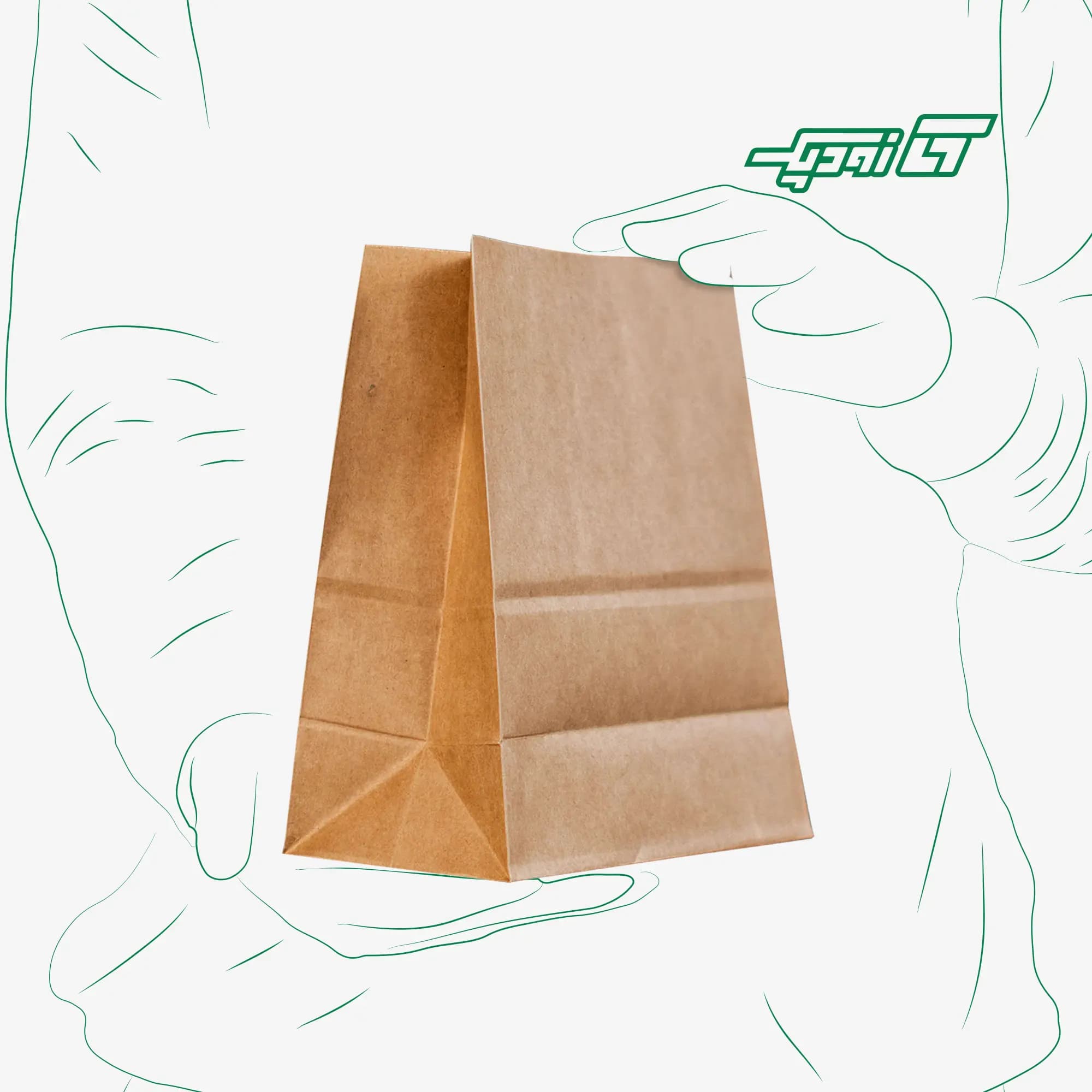 پاکت کرافت ۲۳*۲۳ فول گاست ۱۰