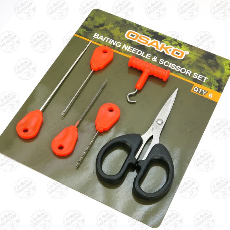 ست قیچی،تستر گره و سوزن و مته بویله ۶ عددی اوساکو OSAKO BAITING SET — تصویر ۲