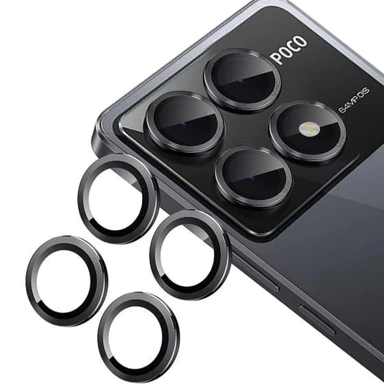 محافظ لنز دوربین رینگی مناسب برای گوشی موبایل شیائومی Poco x6pro 5g