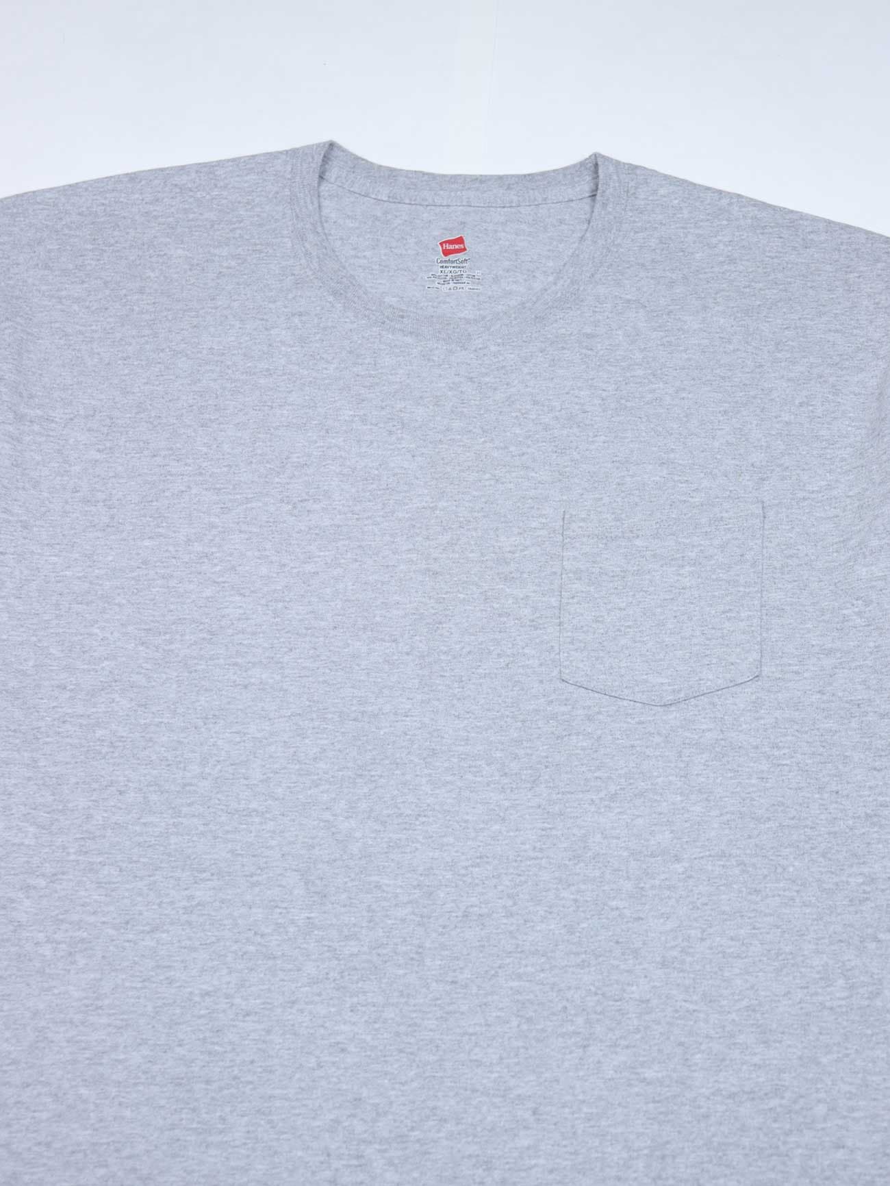 تیشرت بیسیک اورجینال Hanes طوسی – کد T552 — تصویر ۸