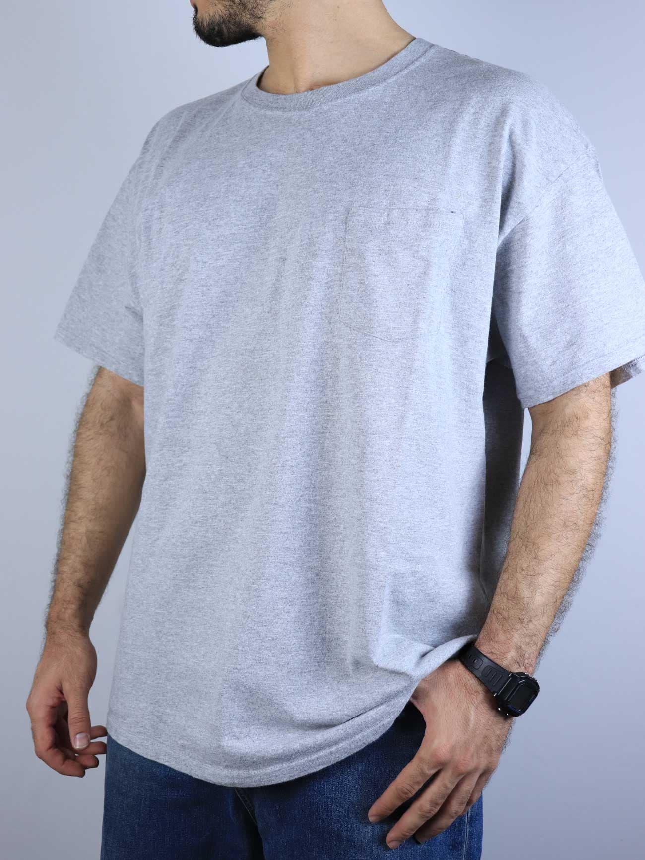 تیشرت بیسیک اورجینال Hanes طوسی – کد T552