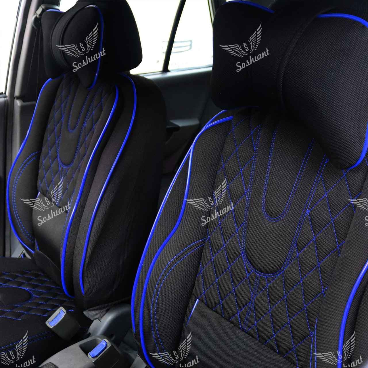 روکش صندلی سوشیانت دنا و دنا پلاس جنس جودون مدل AUDI به همراه پشت گردنی — تصویر ۴