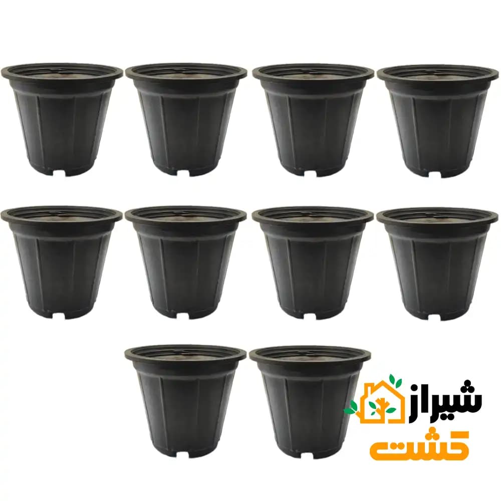 گلدان پلاستیکی (کشاورزی) سطل 4 بسته‌ 10 عددی — تصویر ۴