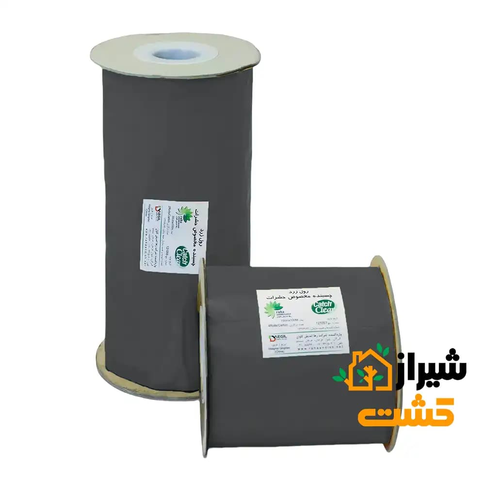 رول مشکی چسبنده حشرات عرض 15 سانتی متری رها اندیش کاوان