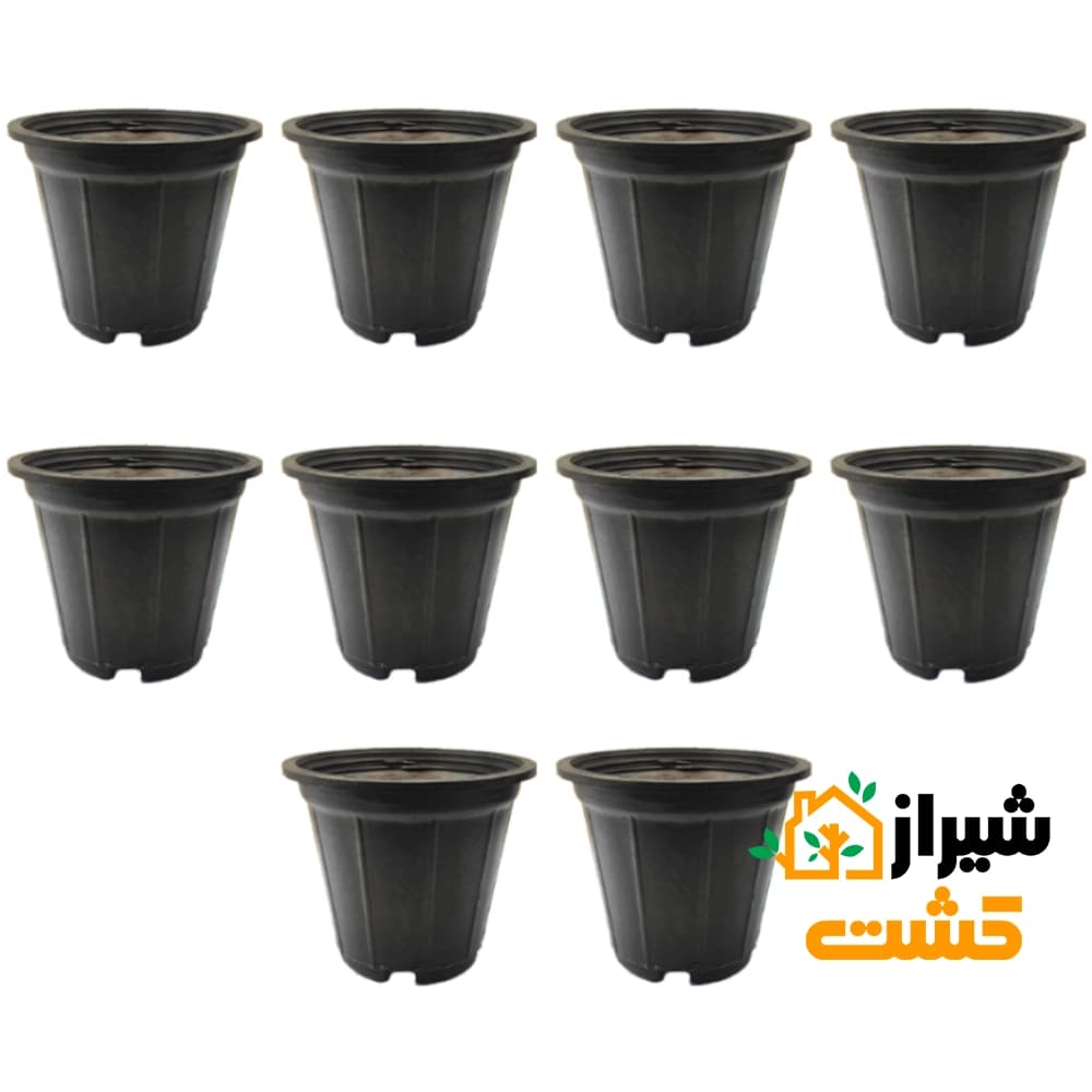 گلدان پلاستیکی (کشاورزی) سطل 3 بسته‌ 10 عددی — تصویر ۴