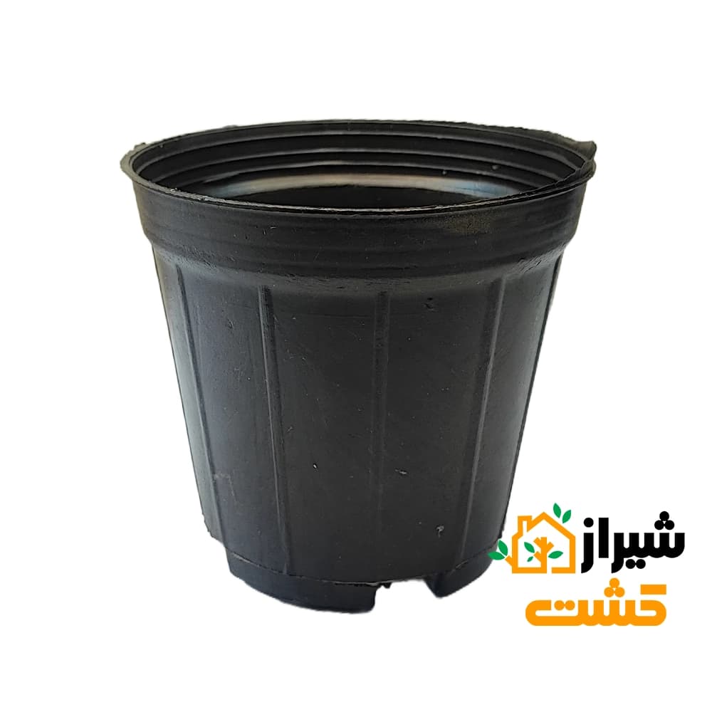 گلدان پلاستیکی سایز 14 (گلخانه‌ای) بسته‌ 10 عددی