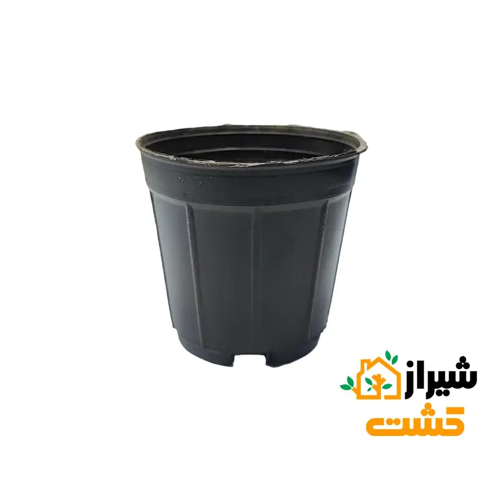 گلدان پلاستیکی (کشاورزی) سایز 8 نشایی بسته‌ 25 عددی