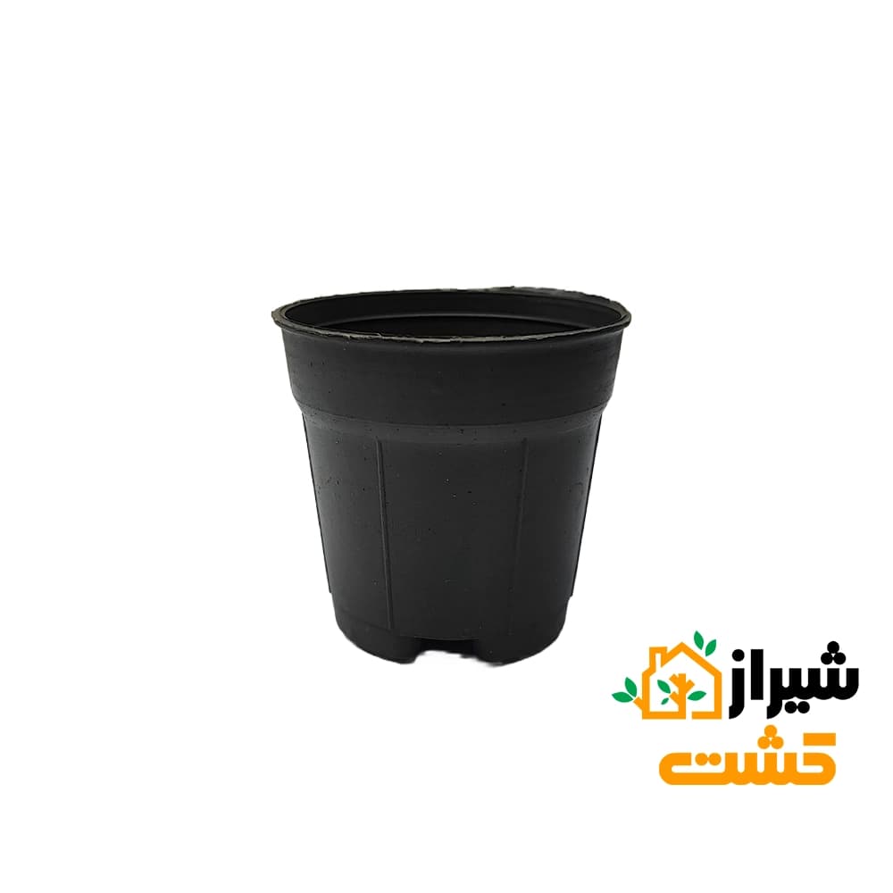 گلدان پلاستیکی (گلخانه‌ای) سایز ۶ نشایی بسته‌ 25 عددی