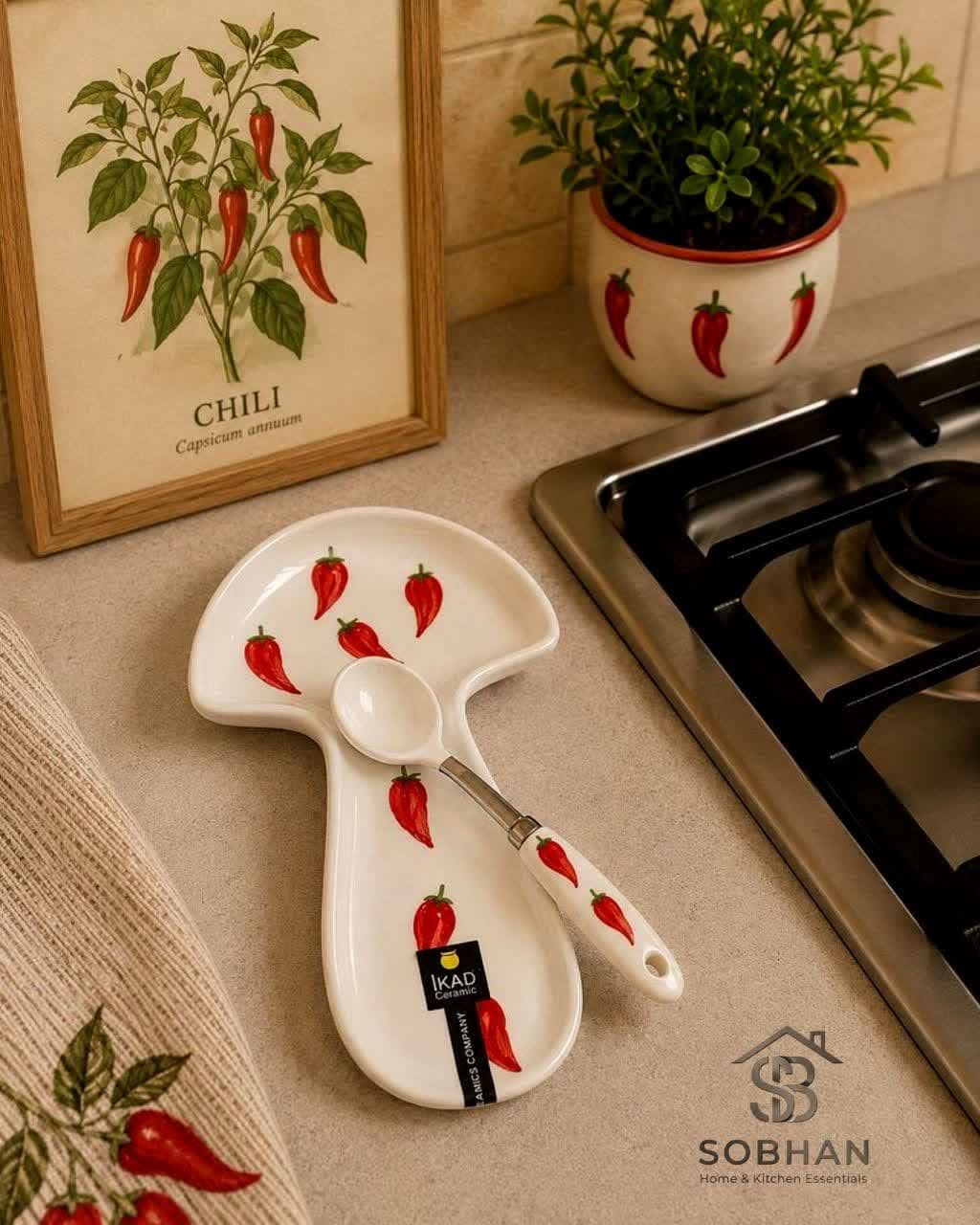 زيرقاشقی سرامیکی طرح فلفل Pepper