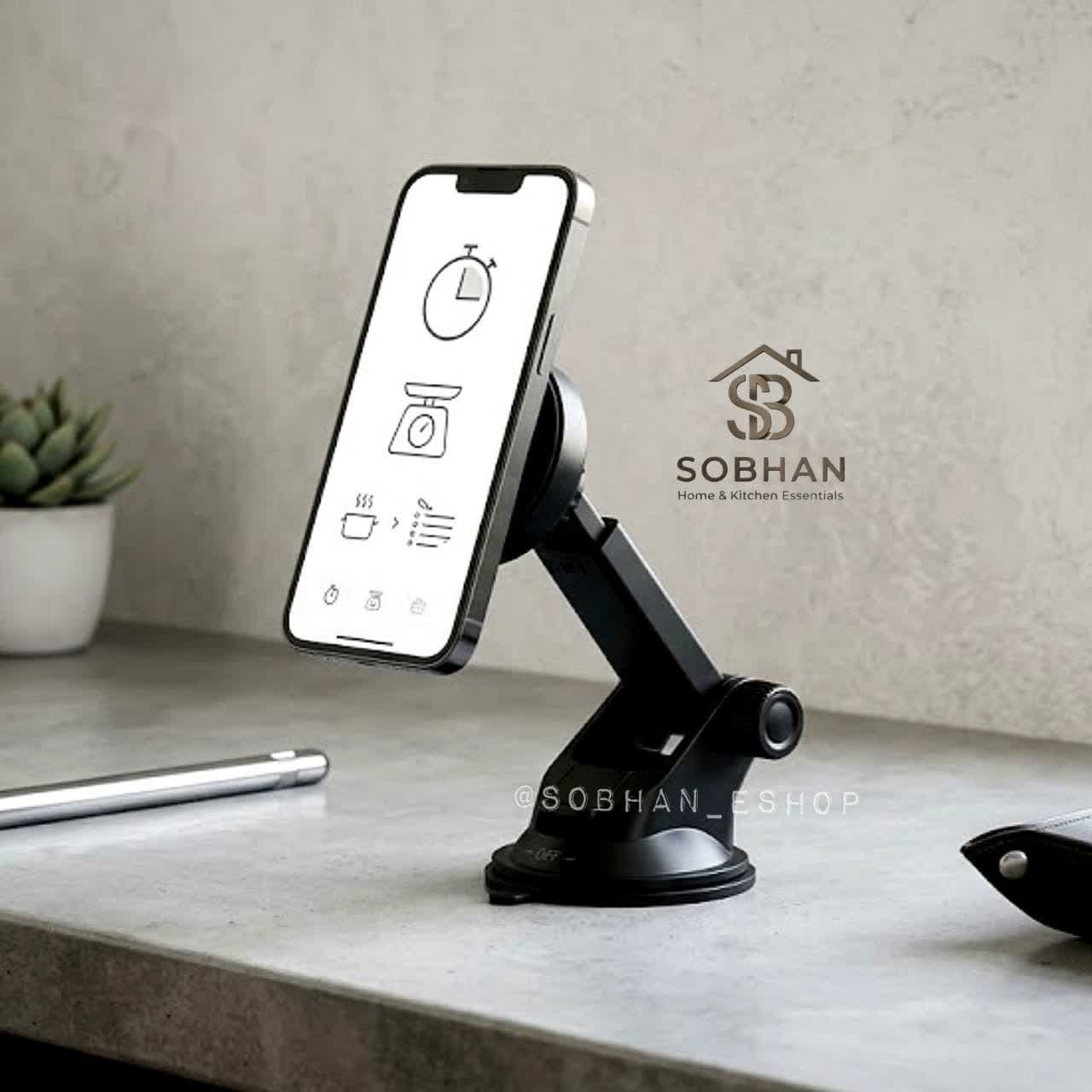 هولدر موبایل مکنده ای Vacuum Suction