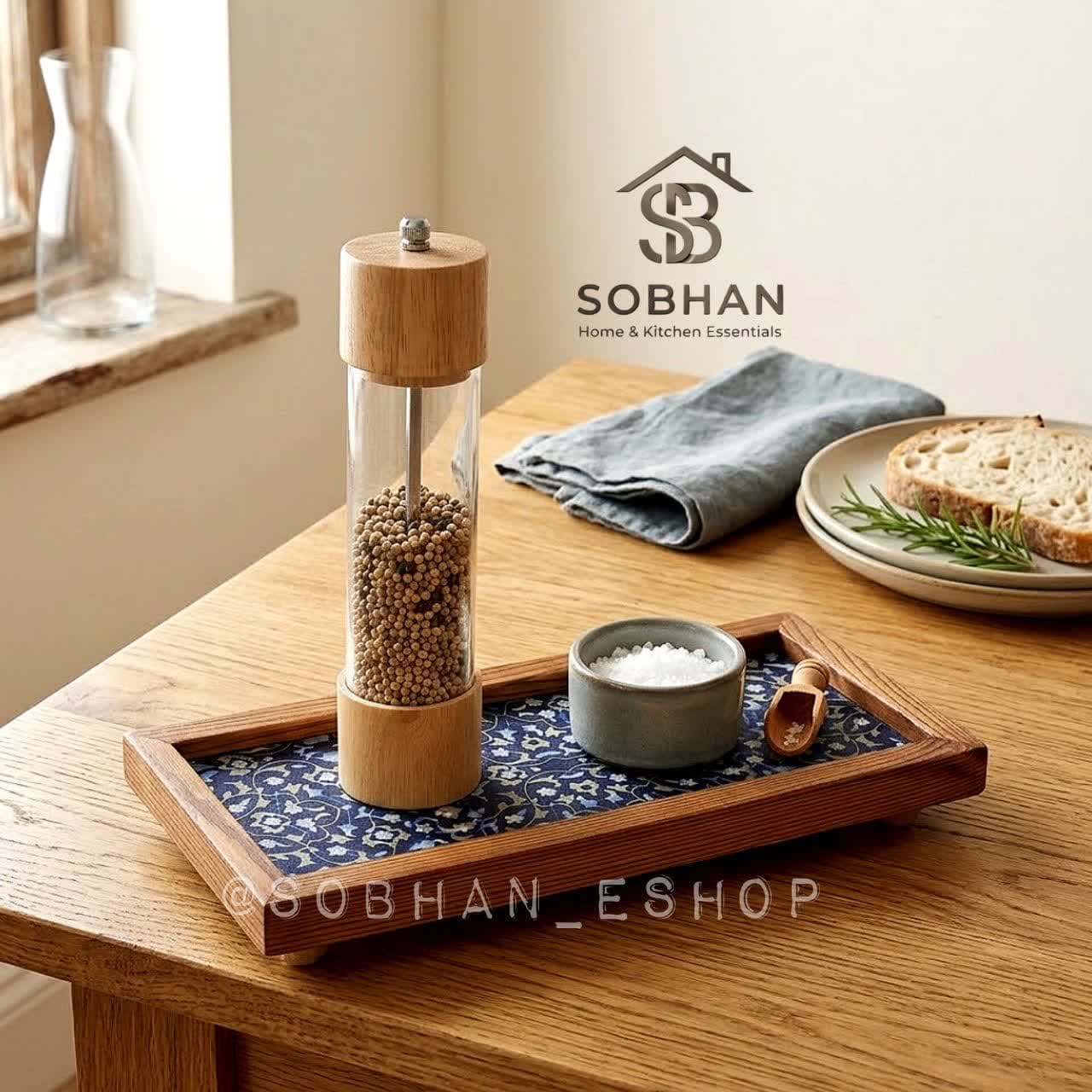 رایزر و سینی مستطیل چوبی طرح سنتی — تصویر ۷
