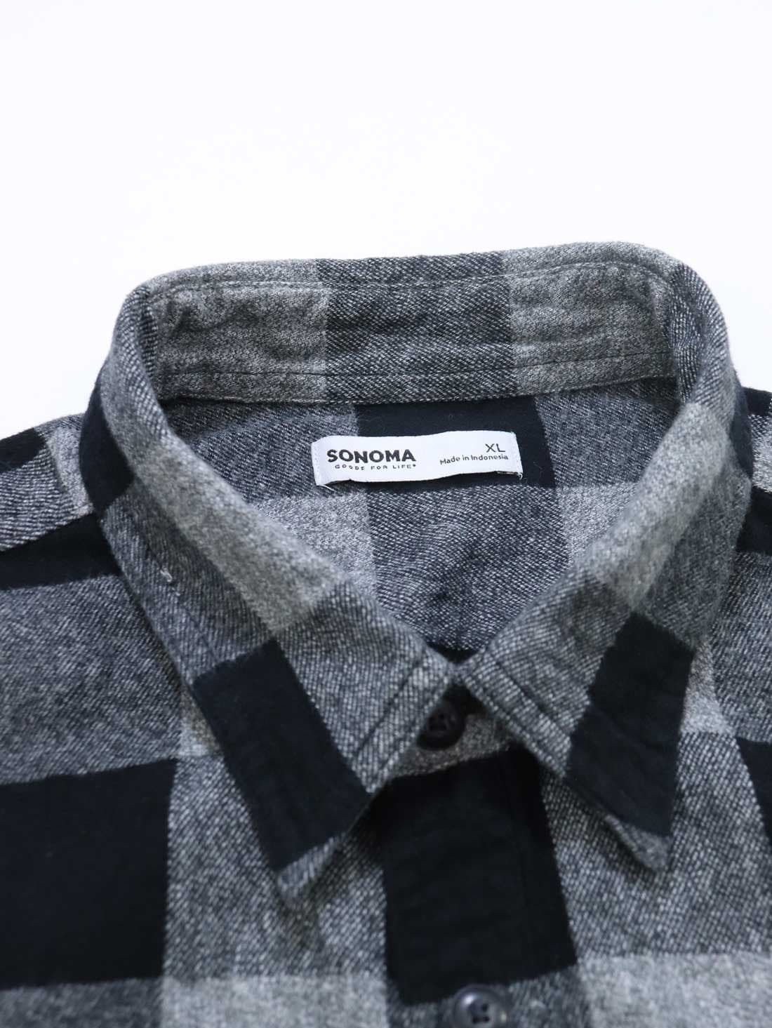 پیراهن پشمی اورجینال Sonoma کد S18 | تمام پنبه و ضخیم (Buffalo Check) — تصویر ۱۱
