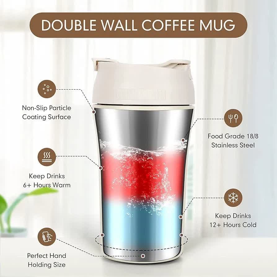 تراول ماگ 500 میل دو حالته کافی Coffee — تصویر ۴