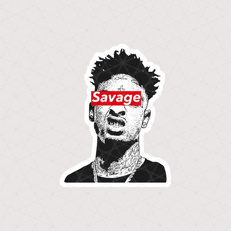 استیکر 21savage همراه با برچسب - استیکر پچول