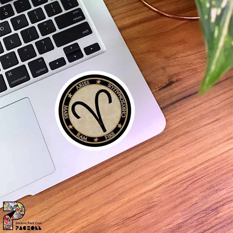 استیکر Aries نماد متولدین ماه فروردین - استیکر پچول — تصویر ۲
