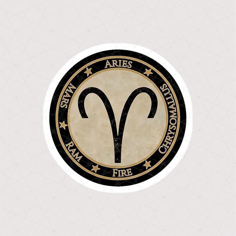 استیکر Aries نماد متولدین ماه فروردین - استیکر پچول