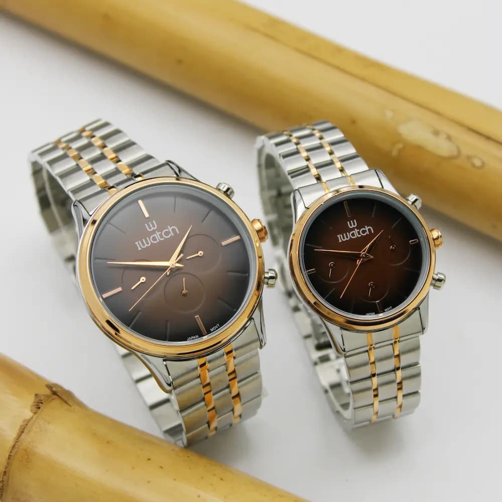 ساعت مچی عقربه ای ست زنانه و مردانه آی واچ iwatch مدل 190158 — تصویر ۴
