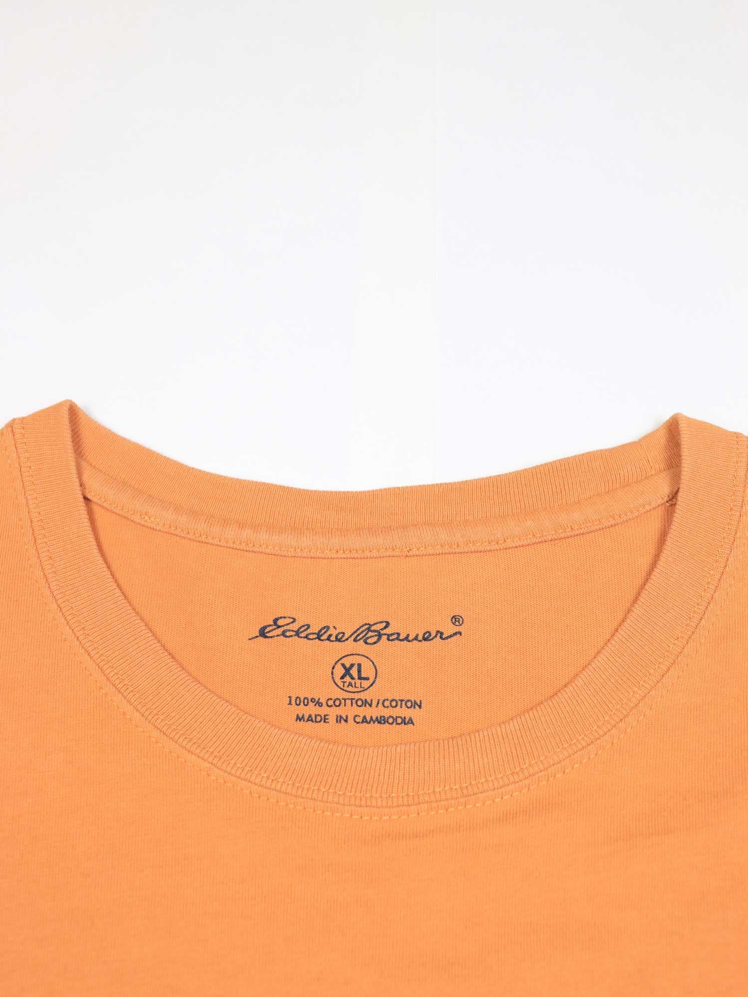 تیشرت بیسیک اورجینال Eddie Bauer نارنجی – کد T571 — تصویر ۵