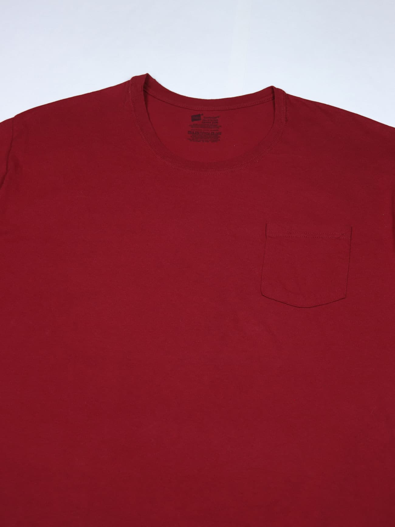 تیشرت بیسیک اورجینال Hanes قرمز – کد T548 — تصویر ۹