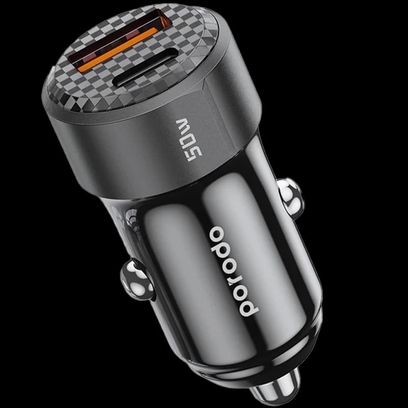 شارژر فندکی ۵۰ وات پرودو Porodo Dual Output