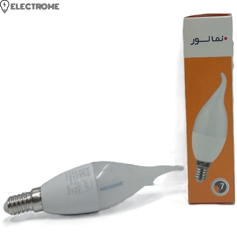چراغ LED حبابدار اشکی 7 وات | مدل CA37 | نمانور — تصویر ۲