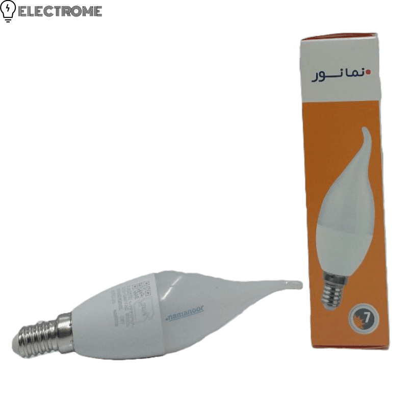 چراغ LED حبابدار اشکی 7 وات | مدل CA37 | نمانور — تصویر ۳