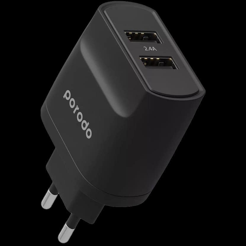شارژر دیواری دو پورت پرودو مدل Porodo Blue — تصویر ۳