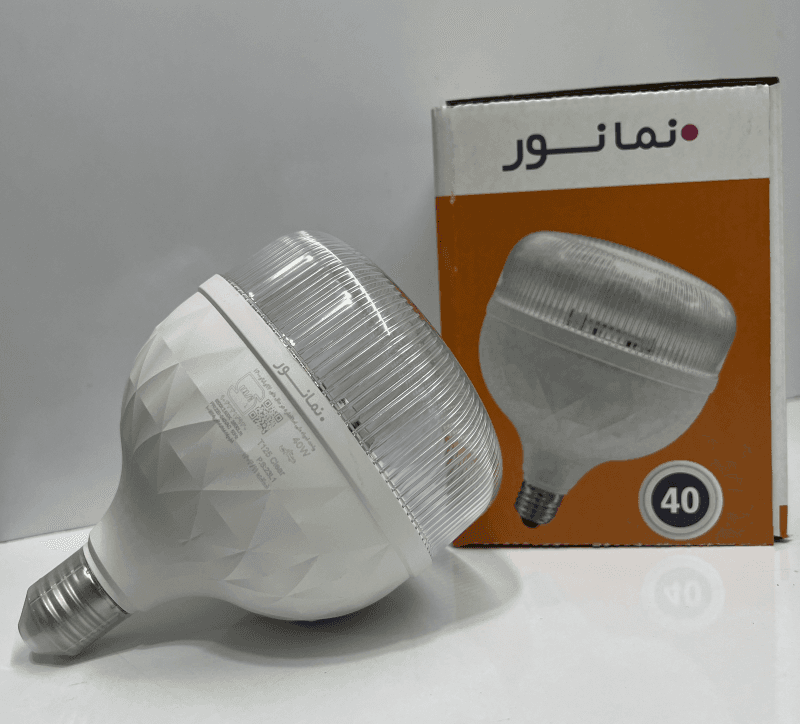 چراغ LED حبابدار شفاف 40 وات | مدل Clear40 | نمانور — تصویر ۳
