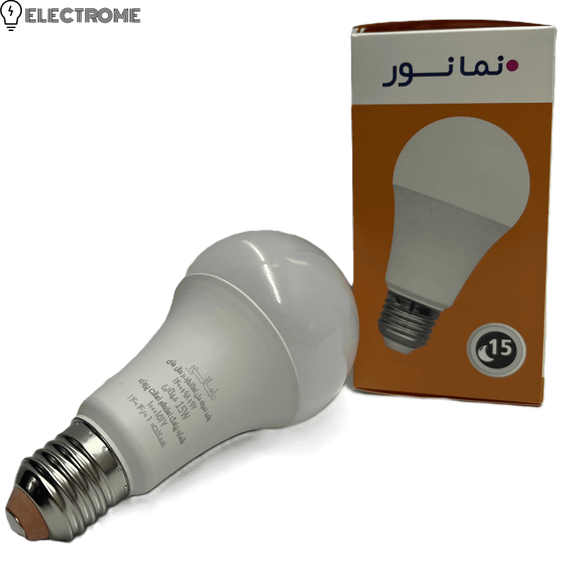 چراغ LED حبابدار 15 وات | مدل A70 | نمانور — تصویر ۲