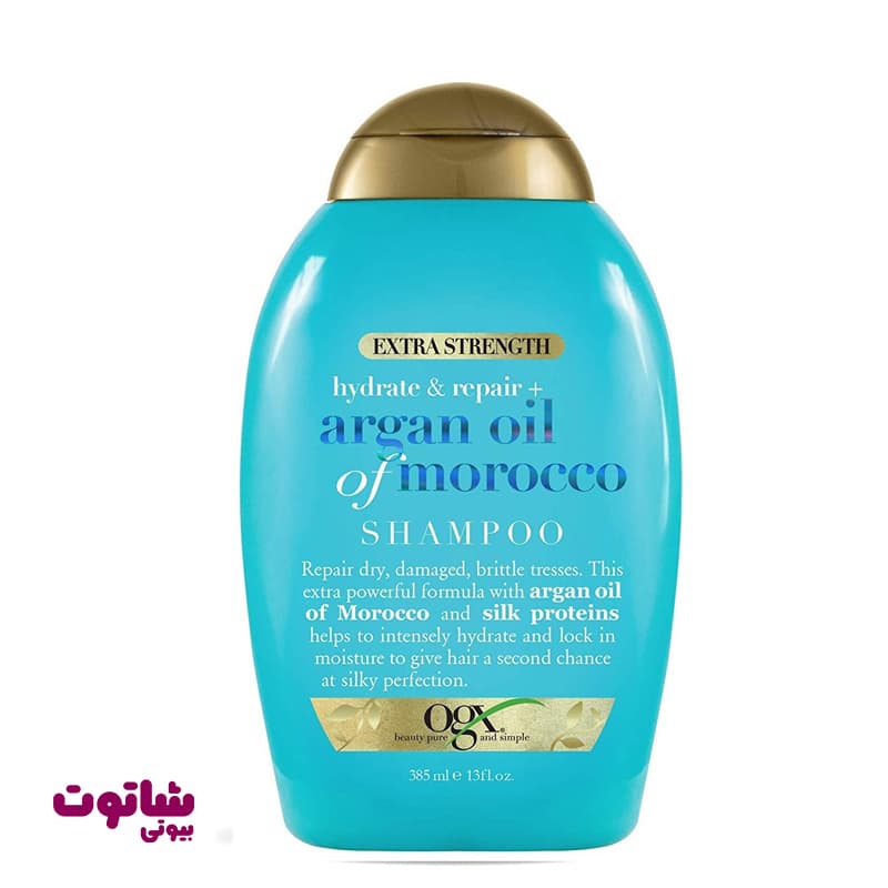 شامپو مو او جی ایکس مدل argan oil of morocco حجم 385 میل