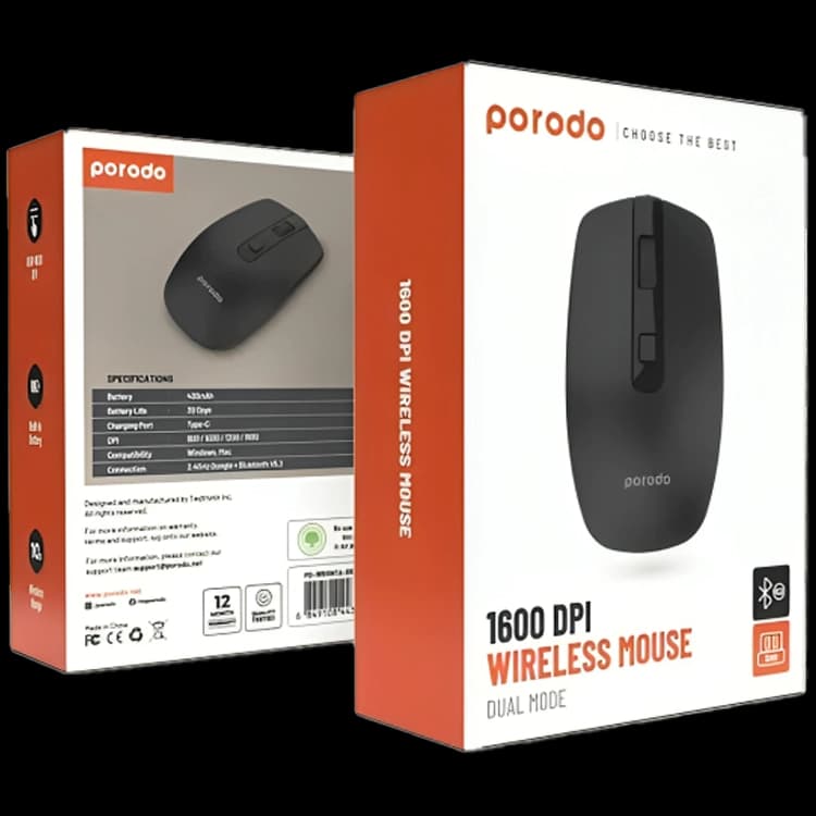 ماوس بیسیم پرودو Porodo PD-WBRM16 — تصویر ۴