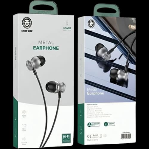 هندزفری فلزی گرین لاین Green Lion Metal Earphone 3.5mm