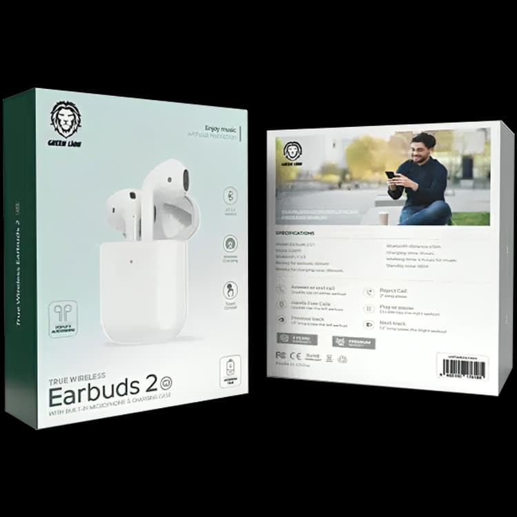 هندزفری بلوتوثی گرین لاین Earbuds 2 GNTWS2G1WH — تصویر ۵