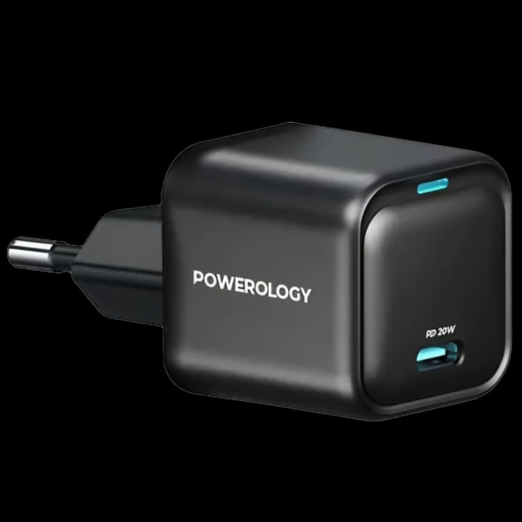 شارژر دیواری 20 وات پاورولوجی Powerology Ultra-Compact GaN