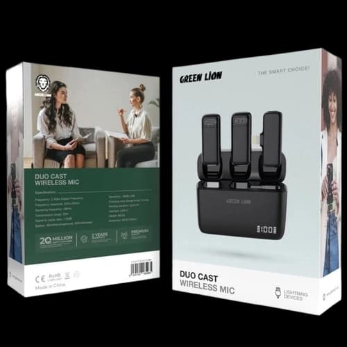 میکروفون یقه ای بی سیم گرین لاین Green Lion Duo Cast — تصویر ۴