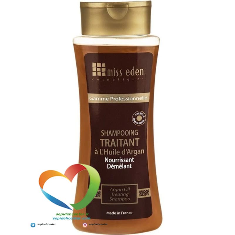 شامپو ترمیم کننده روغن آرگان میس ادن Miss Eden Argan Oil Treating Shampo 250ml — تصویر ۲