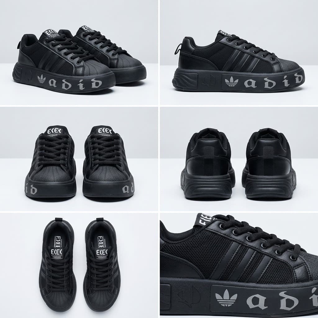 کتونی آدیداس VL Court Bold مردانه مشکی | Adidas VL Court Bold White Red — تصویر ۱۰