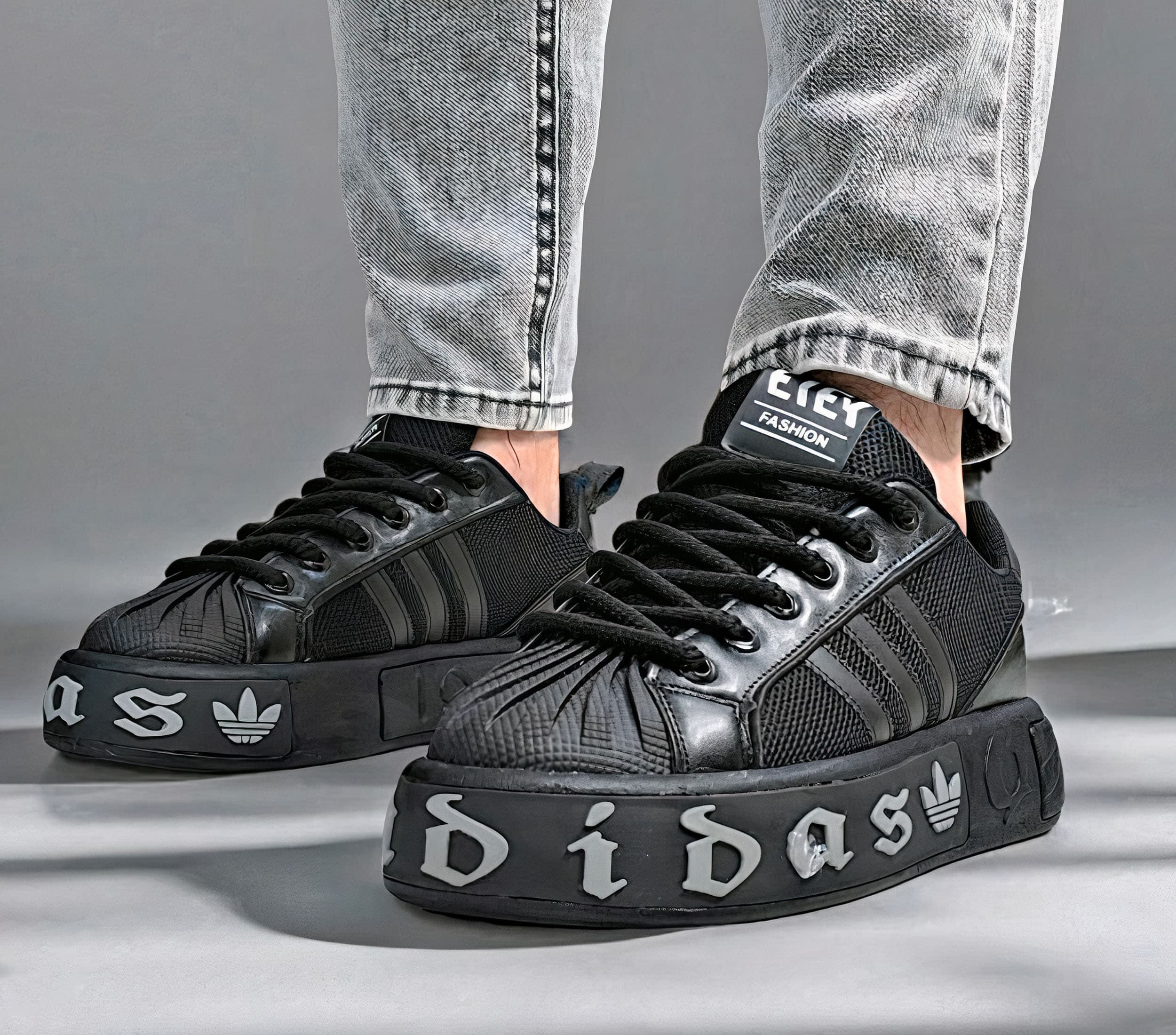 کتونی آدیداس VL Court Bold مردانه مشکی | Adidas VL Court Bold White Red — تصویر ۸