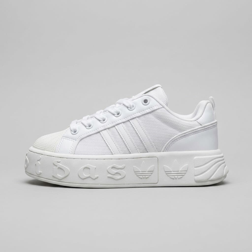 کتونی آدیداس VL Court Bold مردانه سفید کرم | Adidas VL Court Bold White Red — تصویر ۳