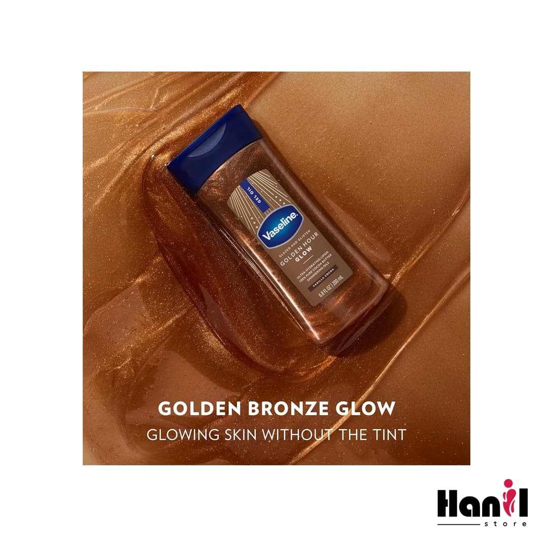 روغن بدن وازلین مدل Golden Hour Glow — تصویر ۶