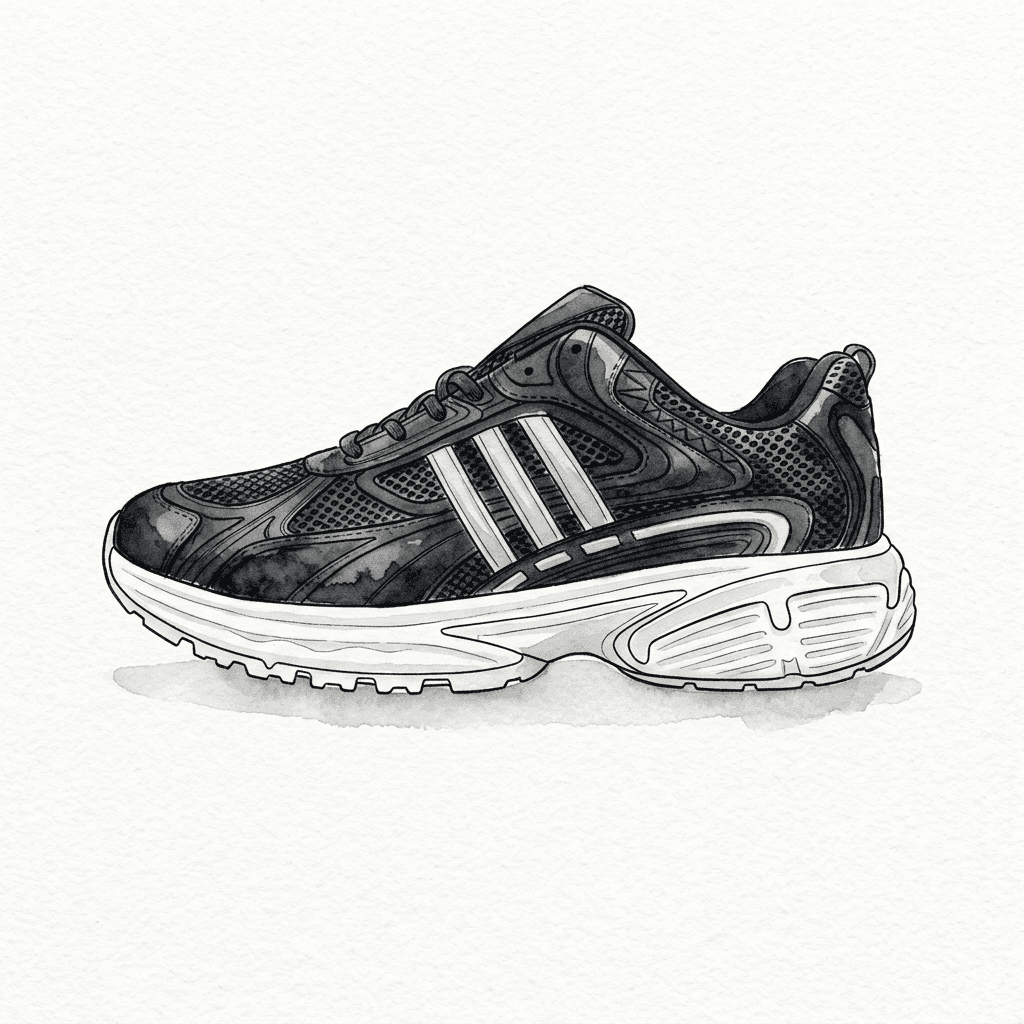 کتونی آدیداس Adidas Adistar Cushion مشکی طوسی | مردانه | سایز 41 تا 44 — تصویر ۱۱