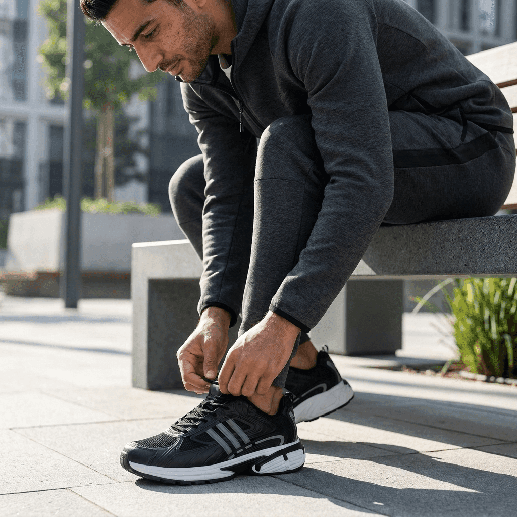 کتونی آدیداس Adidas Adistar Cushion مشکی طوسی | مردانه | سایز 41 تا 44 — تصویر ۸