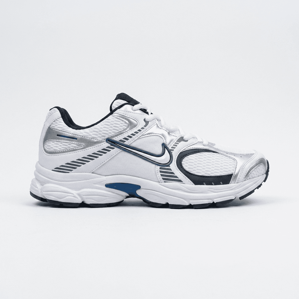 کتونی رانینگ بزرگپا مردانه Nike Initiator سفید سرمه‌ای | سایز 44 تا 47 — تصویر ۳