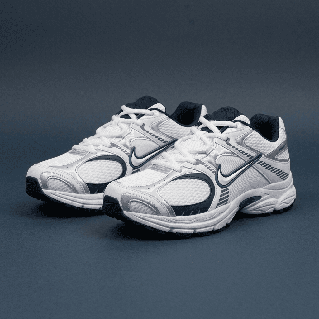 کتونی رانینگ بزرگپا مردانه Nike Initiator سفید سرمه‌ای | سایز 44 تا 47 — تصویر ۴